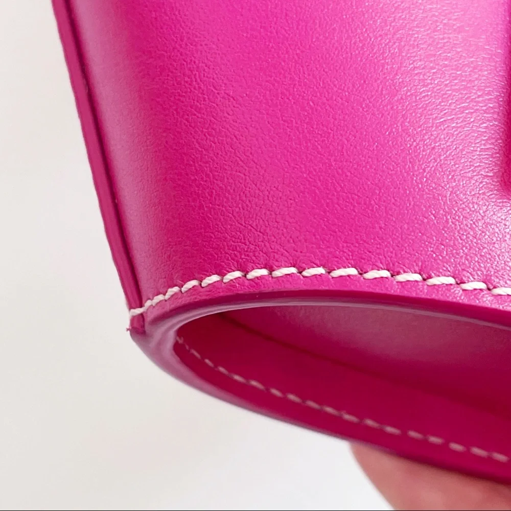 Carolina Santo Domingo Bright Pink Mini Tote Bag - Picture 7 of 14